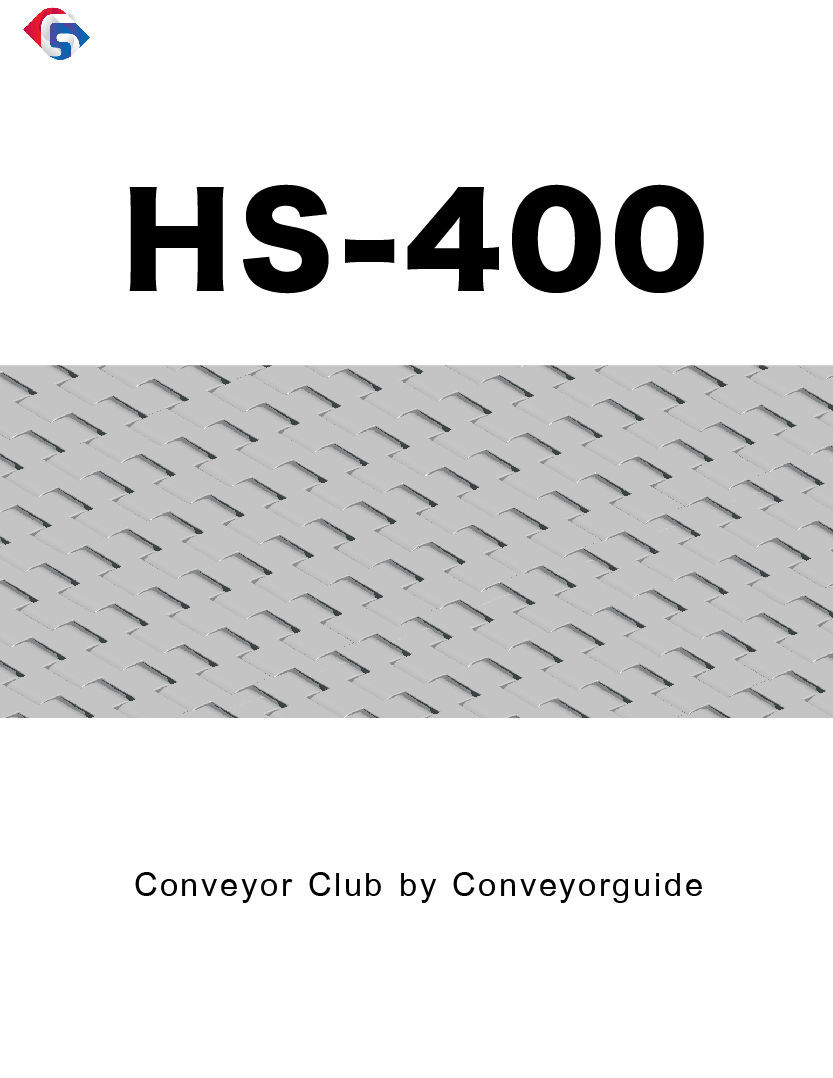 สายพานลำเลียงโมดูล่าร์รุ่น HS-400 เป็นสายพานลำเลียงที่เหมาะกับงานลำเลียงในอุตสาหกรรมยางManufacturing AUTOMOTIVE สัตว์เลี้ยงการผลิตและสิ่งทอ 